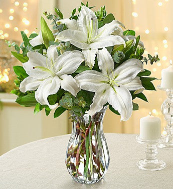 Winter White Lilies