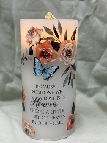 Water flowing candle