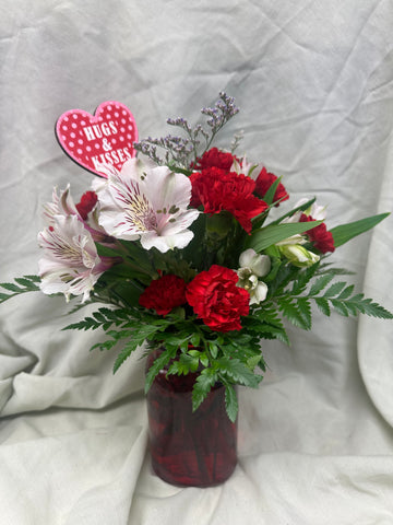 Valentines Day- Red vase