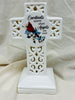 Ceramic cross with cardinal