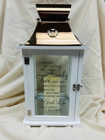 Lantern- Family limb has fallen