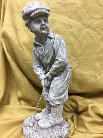 Cement Male Golfer