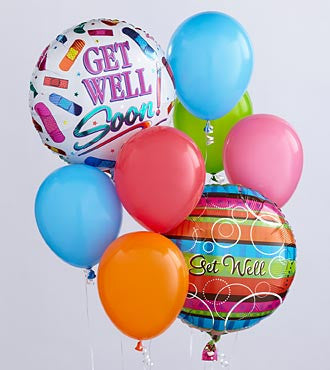 Get well balloon bouquet